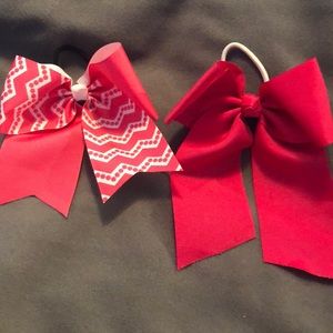 Set of two cheer bows